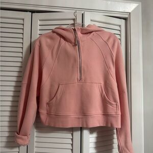 Baby Pink XS/S Lululemon Scuba Half Zip Hoodie